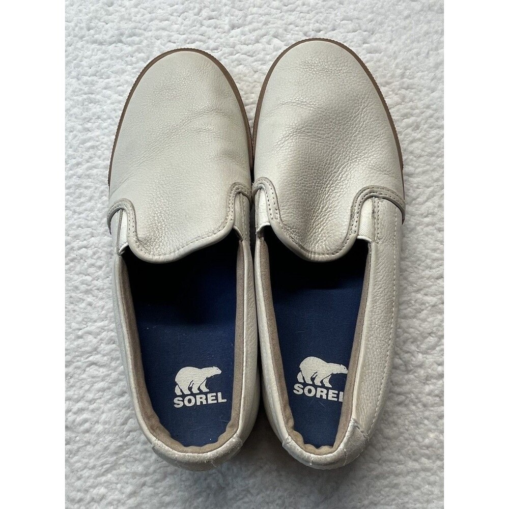 Sorel Sneakers Mens 9.5 Caribou Slip-On Waterproof Leather Loafer Gorpcore Beach